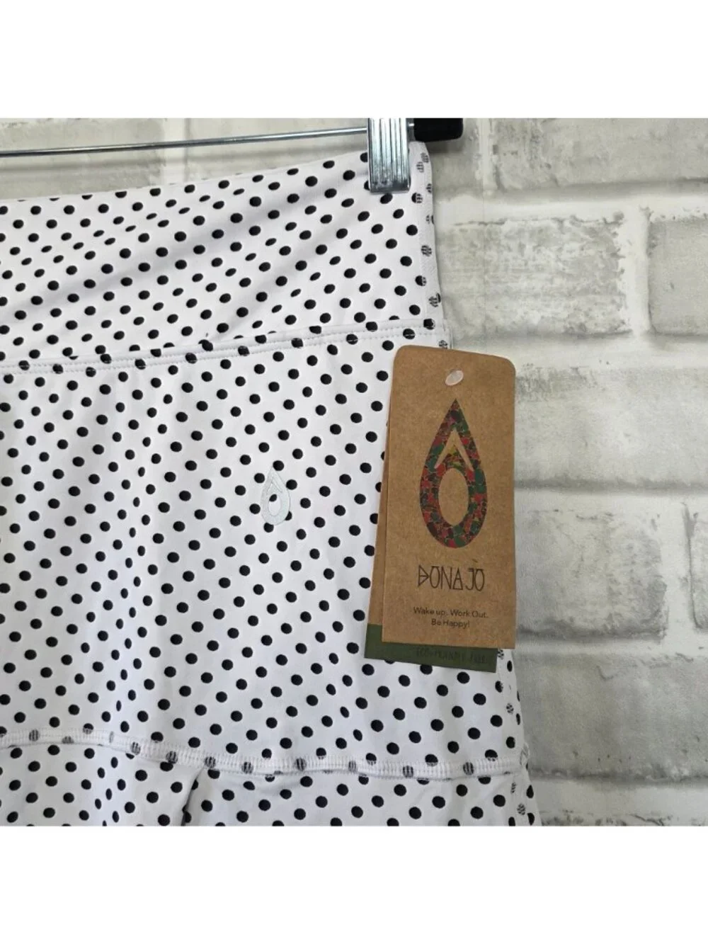 Dona Jo Polka Dot Athletic Skort NWT 3 Performance Golf Tennis Sport Pickleball - Picture 3 of 9